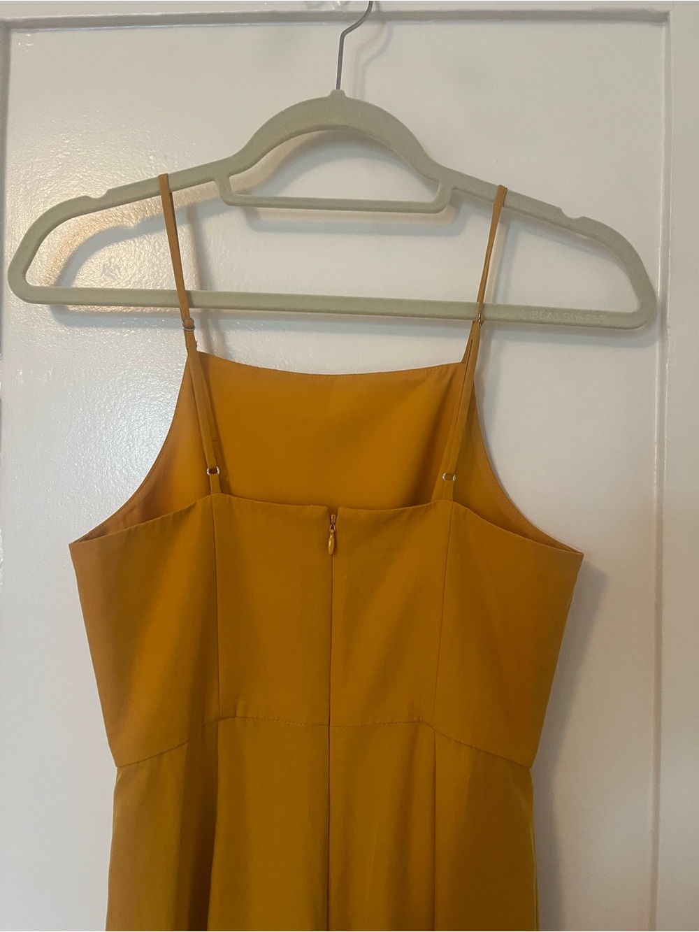 BCBGMaxAzria Mustard Yellow Wide-Leg Jumpsuit - Picture 3 of 6